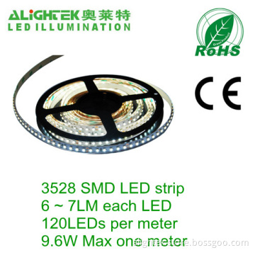 120pcs/m 3528 Smd Led Strip 10mm White Pcb Etl 